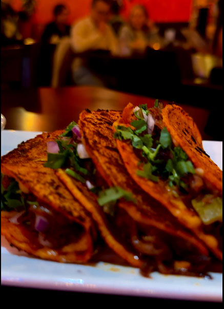 Savory birria tacos at Alero, a top Mexican restaurant in Dupont Circle, offering authentic Mexican dishes with rich, bold flavors.